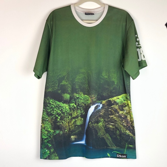 Pink Dolphin Other - Pink Dolphin Jersey Short Sleeve Waterfall Tee LG
